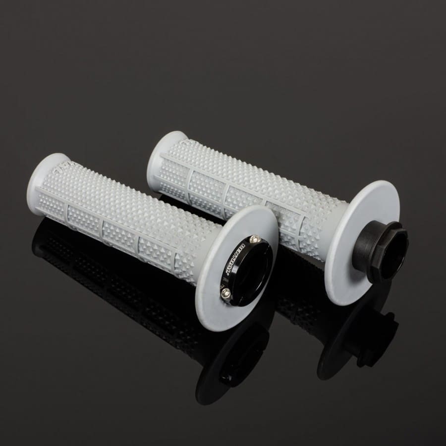 G238-900x900 PUNHOS RENTHAL MX LOCK-ON SOFT TAPERED/HALF WAFFLE - GREY - Image 1