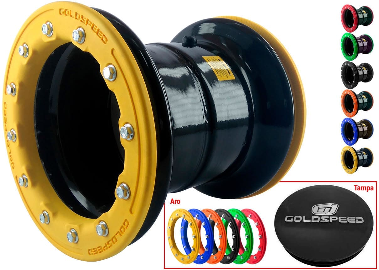 IMG_0946 Conjunto de jantes traseiras Beadlock GoldSpeed 9x8-110-/-115-3+5-com aros - Image 1