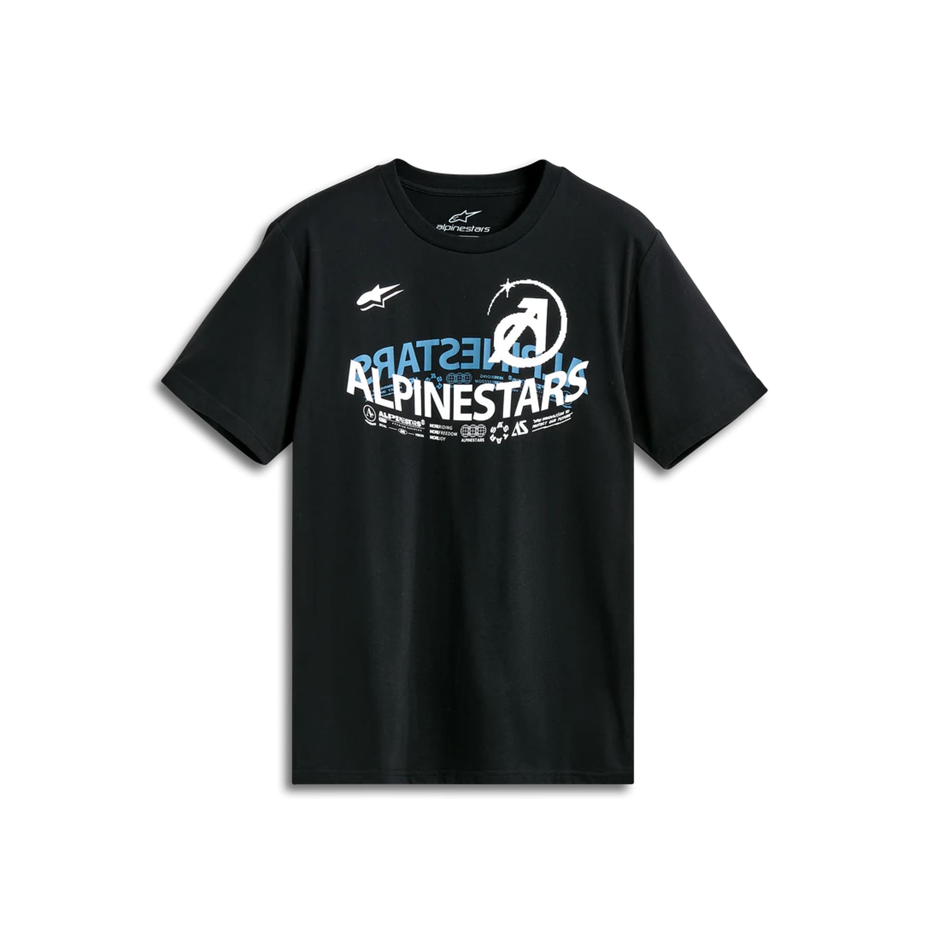 1739459264_939dbf723f68c87e2bd730363d6f5b0f T-SHIRT ALPINESTARS SEMICIRCLE SS CSF - BLACK - Image 1