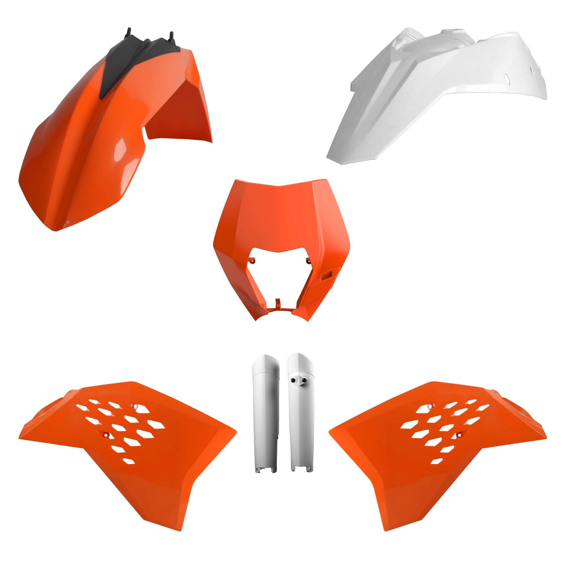 1721729598_c5a8ac7fd54d48d392f0ca8ba869c795 KIT PLÁSTICOS POLISPORT KTM EXC/EXC-F/XC-W/XCF-W 08/11 - OEM COLOR - Image 1