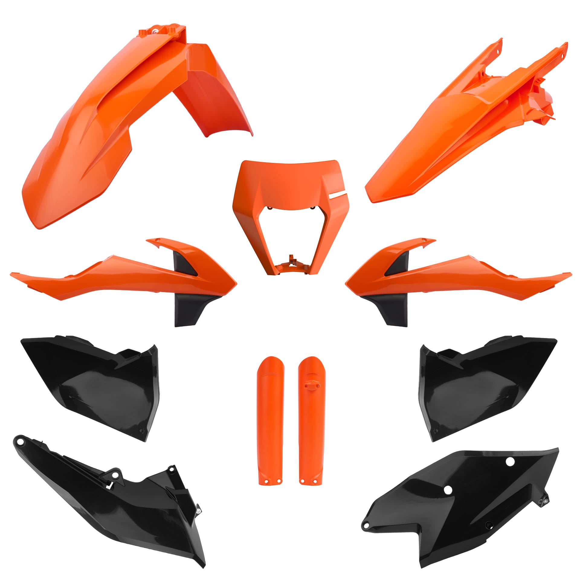 1731407076_809ff793d25bfe6b07092a90c130cf68 KIT PLÁSTICOS POLISPORT KTM EXC/EXC-F/XC-W/XCF-W 17/19 - BLACK/ORANGE - Image 1