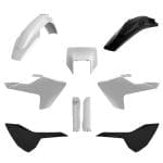 KIT PLÁSTICOS POLISPORT HUSQVARNA TE/FE 17/19 - BLACK/WHITE