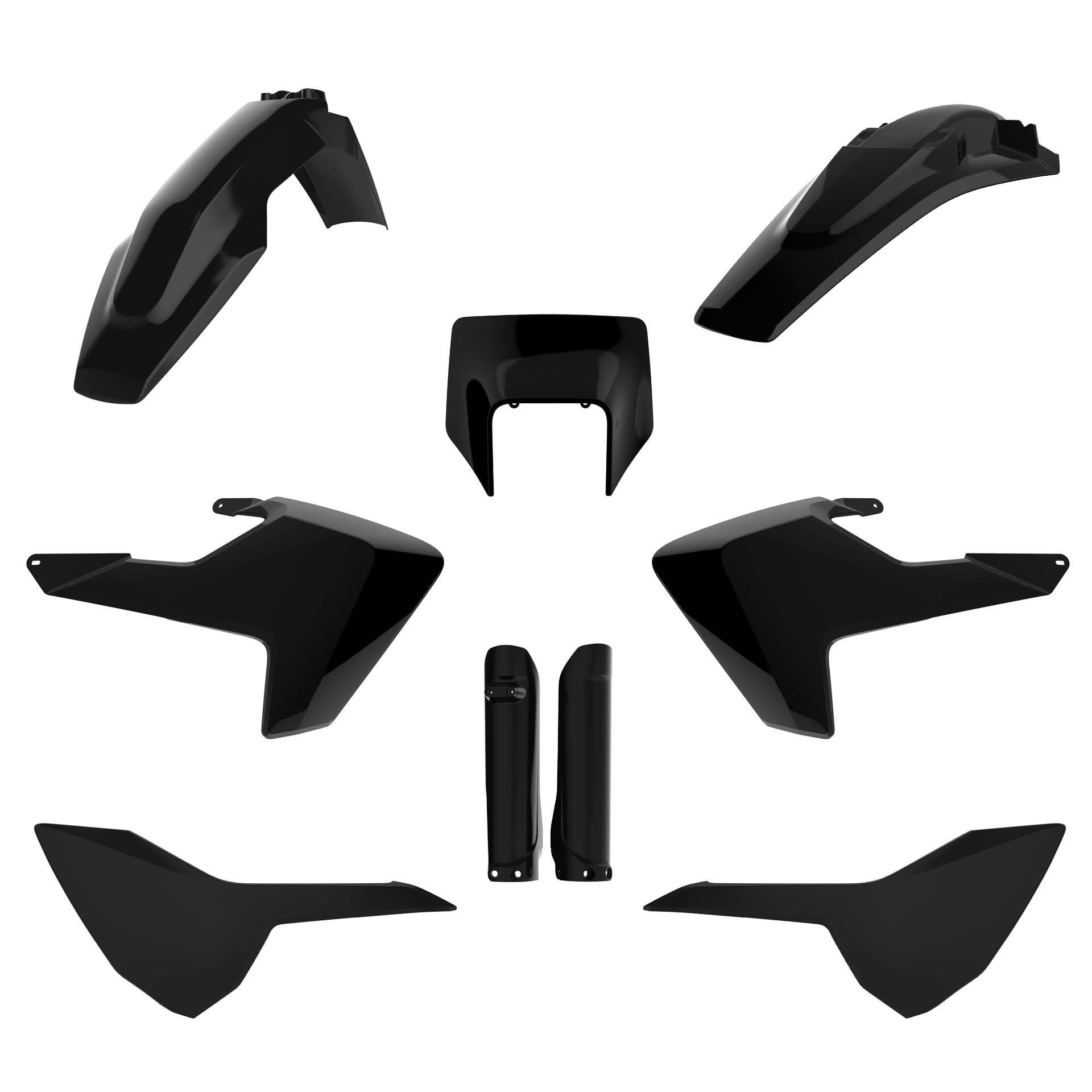 1731407077_86bd789382ec0d3a5dd28191bf7c8124 KIT PLÁSTICOS POLISPORT HUSQVARNA TE/FE 17/19 - BLACK - Image 1