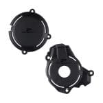 KIT PROTEÇÃO TAMPAS DO MOTOR POLISPORT SHERCO SEF 250/300 24/25 - BLACK
