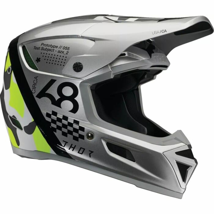01108769-P-1NSGISW0 THOR REFLEX SPORT RIOT - CINZENTO/AMARELO FLUO - Image 1