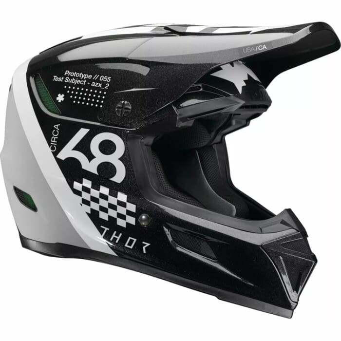 01108775-P-2XNGMKBK THOR REFLEX SPORT RIOT - PRETO/BRANCO - Image 1