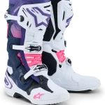 ALPINESTARS TECH 10 - BRANCO/ROXO/AZUL/ROSA