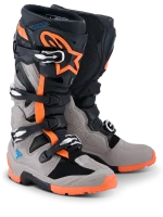 ALPINESTARS TECH 7 ENDURO - PRETO/CINZENTO/LARANJA