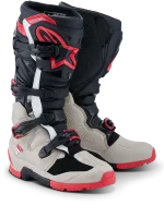 ALPINESTARS TECH 7 ENDURO - PRETO/CINZENTO/VERMELHO