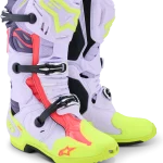 ALPINESTARS TECH 10 SUPERVENTED - ROXO/ROSA/AMARELO FLUO