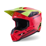 ALPINESTARS S-M3 FRAY - PRETO/VERMELHO/AMARELO FLUO