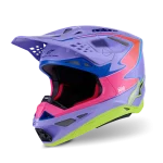 ALPINESTARS S-M10 JETT LAWRENCE R01 - ROXO/ROSA/AMARELO FLUO