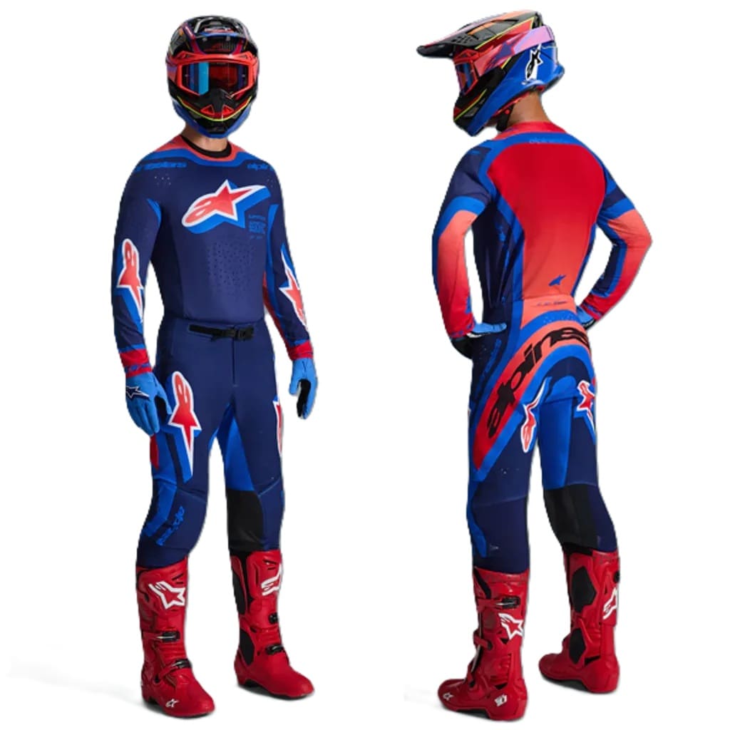 KitCombo-Supertech-Vista-DkNavyCoralCobalt-3 FATO ALPINESTARS SUPERTECH VISTA - BLUE/ORANGE - Image 1