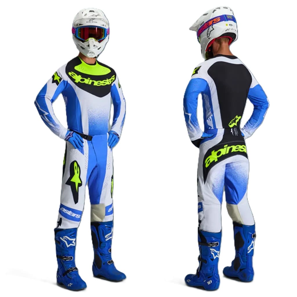 KitCombo-Techstar-Knif-UCLABlueBlkYlwFl-3 FATO ALPINESTARS TECHSTAR KNIF - BLACK/BLUE/YELLOW FLUO - Image 1