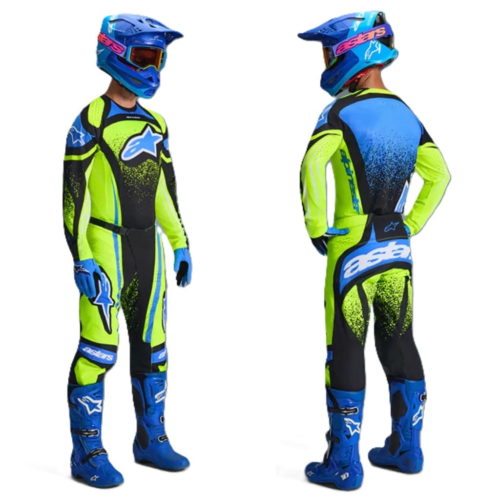 KitCombo-Techstar-Nomur-DkNavyFlYellUCLABlue-3 FATO ALPINESTARS TECHSTAR NOMUR - BLUE/YELLOW FLUO - Image 1