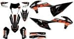 PERSONALIZAÇÃO COMPLETA KTM (KIT DE PLÁSTICOS + KIT DE AUTOCOLANTES) ULTRA RESISTENTE COM FUNDO PRIZM/PIXEL - Image 2