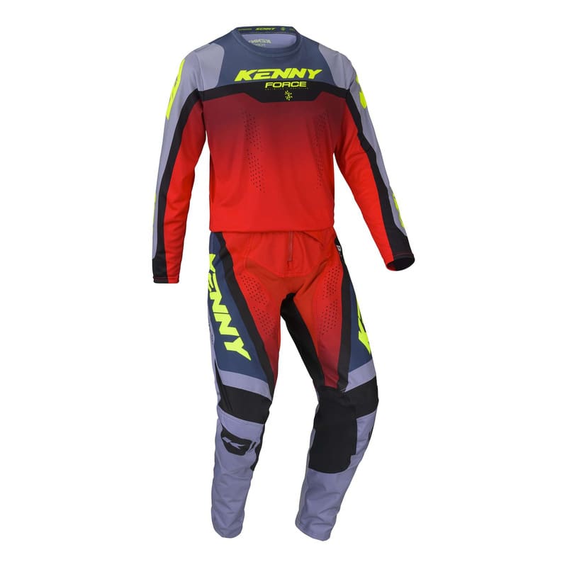 maillot-cross-kenny-force-beach-grey-red-503896 FATO KENNY FORCE BEACH - VERMELHO/CINZENTO - Image 1
