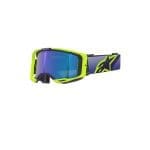 ÓCULOS ALPINESTARS VISION 8 CORP ROXO/AMARELO FLUO - LENTE ESPELHADA