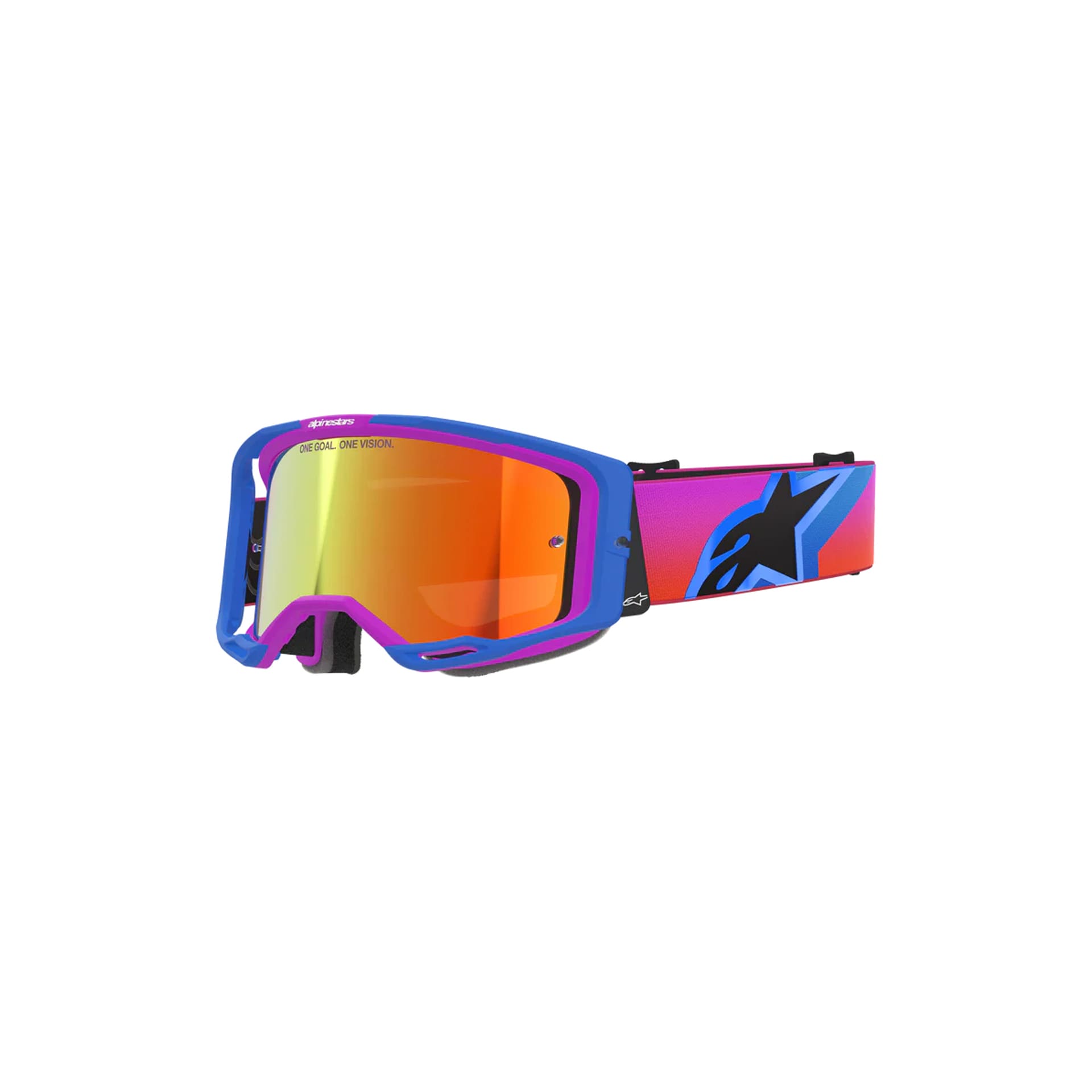 1758712144_15543c630254d2abbc5fcd7ef621a842 ÓCULOS ALPINESTARS VISION 8 CORP AZUL/LARANJA/ROXO - LENTE ESPELHADA - Image 1
