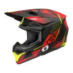 ONEAL 3 SRS HAZE - PRETO/VERMELHO/AMARELO FLUO