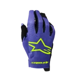 LUVAS ALPINESTARS CRIANÇA RADAR - ROXO/AMARELO FLUO