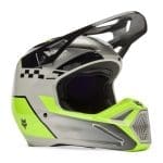CAPACETE CRIANÇA FOX V1 COLLECT - CINZENTO/AMARELO FLUO