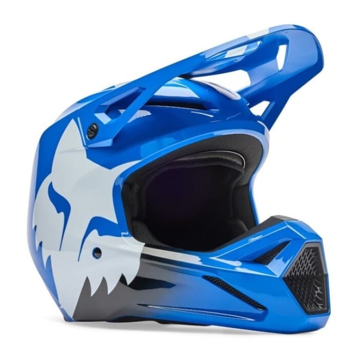 36387-002-YS-P-I3LCQFAQ CAPACETE CRIANÇA FOX V1 SHIELD - AZUL - Image 1