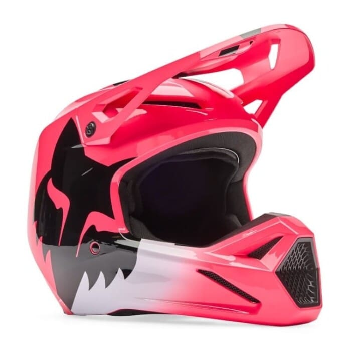 36387-170-YS-P-0LVERKCY CAPACETE CRIANÇA FOX V1 SHIELD - PRETO/ROSA - Image 1