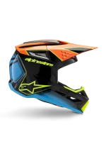 CAPACETE CRIANÇA ALPINESTARS S-M3 FRAY - PRETO/LARANJA/AMARELO FLUO - Image 4