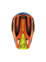 CAPACETE CRIANÇA ALPINESTARS S-M3 FRAY - PRETO/LARANJA/AMARELO FLUO - Image 7