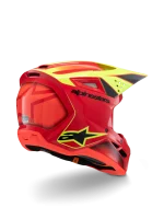 CAPACETE CRIANÇA ALPINESTARS S-M3 FRAY - PRETO/VERMELHO/AMARELO FLUO - Image 2