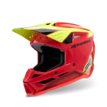 CAPACETE CRIANÇA ALPINESTARS S-M3 FRAY - PRETO/VERMELHO/AMARELO FLUO