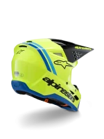 CAPACETE CRIANÇA ALPINESTARS S-M3 RADIUM - PRETO/AZUL/AMARELO FLUO - Image 2
