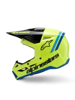 CAPACETE CRIANÇA ALPINESTARS S-M3 RADIUM - PRETO/AZUL/AMARELO FLUO - Image 5