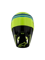 CAPACETE CRIANÇA ALPINESTARS S-M3 RADIUM - PRETO/AZUL/AMARELO FLUO - Image 7