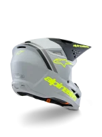CAPACETE CRIANÇA ALPINESTARS S-M3 RADIUM - PRETO/CINZENTO/AMARELO FLUO - Image 2