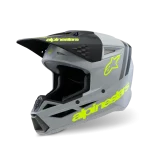 CAPACETE CRIANÇA ALPINESTARS S-M3 RADIUM - PRETO/CINZENTO/AMARELO FLUO