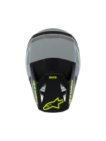 CAPACETE CRIANÇA ALPINESTARS S-M3 RADIUM - PRETO/CINZENTO/AMARELO FLUO - Image 7