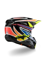 CAPACETE CRIANÇA ALPINESTARS S-M3 WURX - PRETO/AZUL/VERMELHO/AMARELO FLUO - Image 2