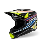 CAPACETE CRIANÇA ALPINESTARS S-M3 WURX - PRETO/AZUL/VERMELHO/AMARELO FLUO