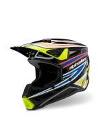 CAPACETE CRIANÇA ALPINESTARS S-M3 WURX - PRETO/AZUL/VERMELHO/AMARELO FLUO