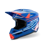 CAPACETE CRIANÇA ALPINESTARS S-M3 WURX - AZUL/VERMELHO