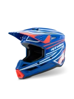 CAPACETE CRIANÇA ALPINESTARS S-M3 WURX - AZUL/VERMELHO