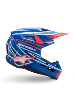 CAPACETE CRIANÇA ALPINESTARS S-M3 WURX - AZUL/VERMELHO - Image 4