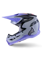 CAPACETE CRIANÇA ALPINESTARS S-M3 JETTSON - PRETO/CINZENTO/ROXO - Image 4