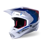 ALPINESTARS S-M5 HONDA - BRANCO/AZUL/VERMELHO