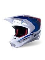 ALPINESTARS S-M5 HONDA - BRANCO/AZUL/VERMELHO