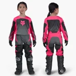 FATO FOX CRIANÇA 180 SHIELD - PRETO/ROSA