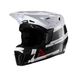 LEATT 9.5 V26 CARBON (ÓCULOS 6.5 IRIZ INCLUÍDO) - PRETO/BRANCO - Image 3