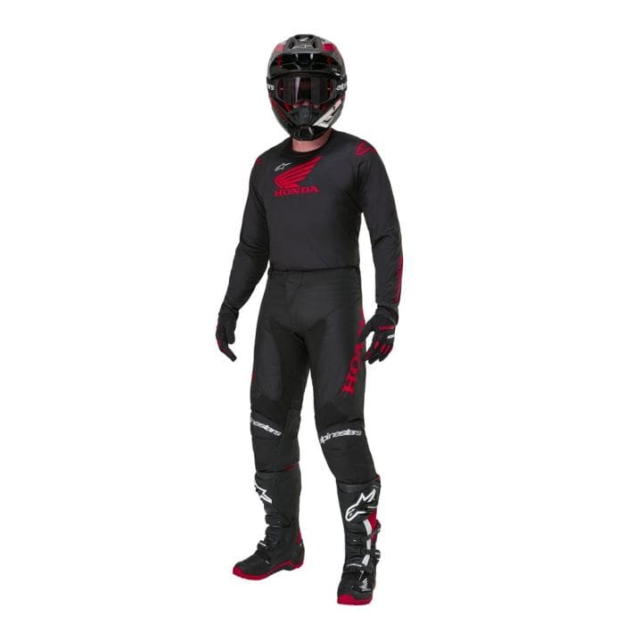 MOTOMX2 FATO ALPINESTARS HONDA RACER ICONIC - PRETO/VERMELHO - Image 1